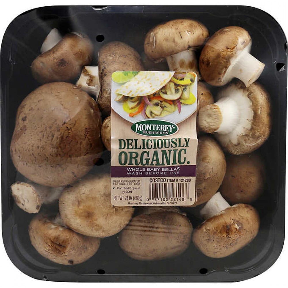 Monterey Organic Baby Bella Mushrooms 24 Oz